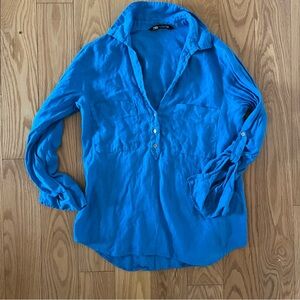 Zara blue lightweight shirt